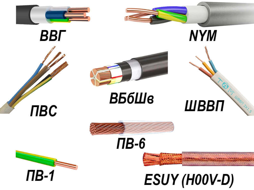 Различия между видами кабелей